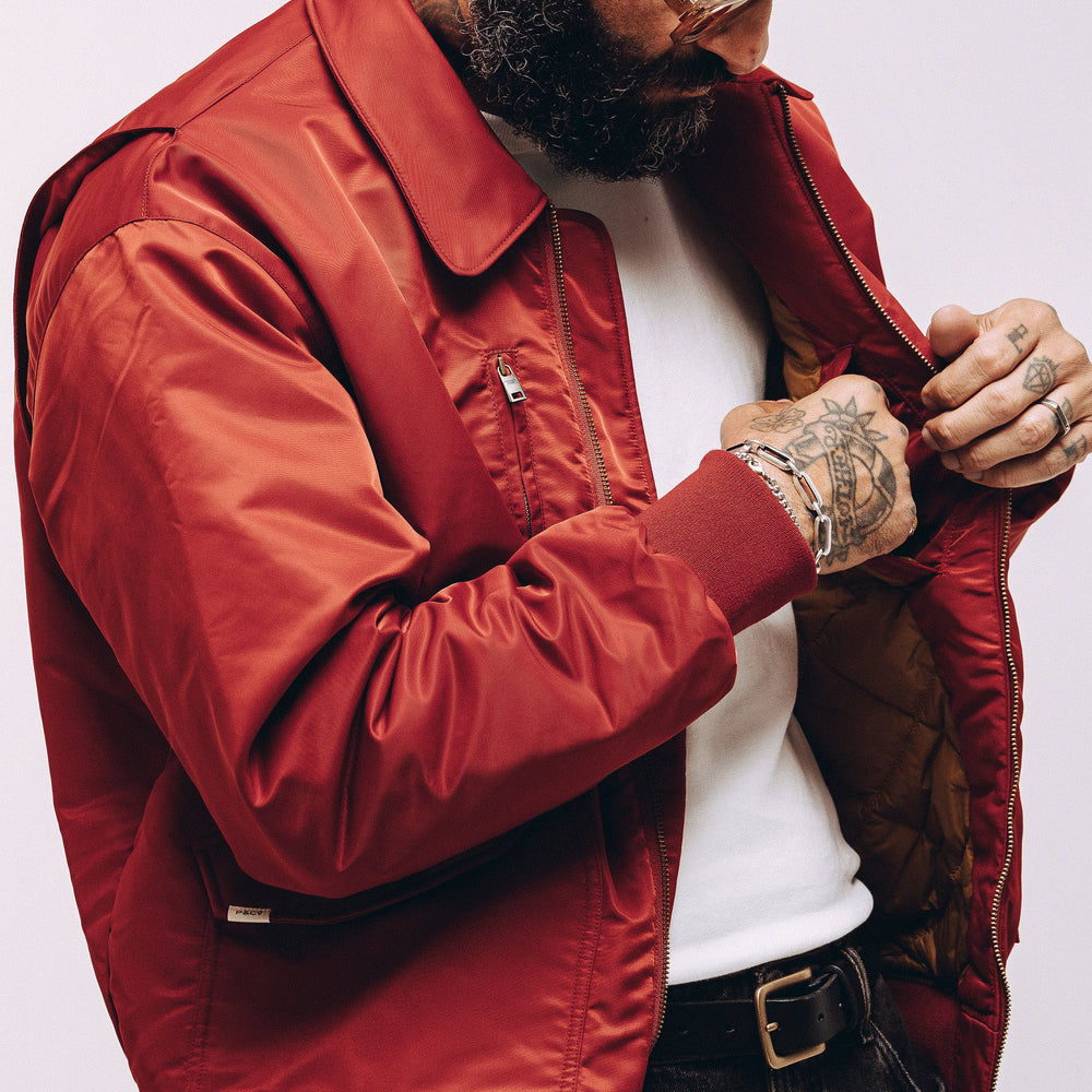 Red Bronco Bomber Jacket | Men's Outerwear ‐ P&Co - A Mindset For