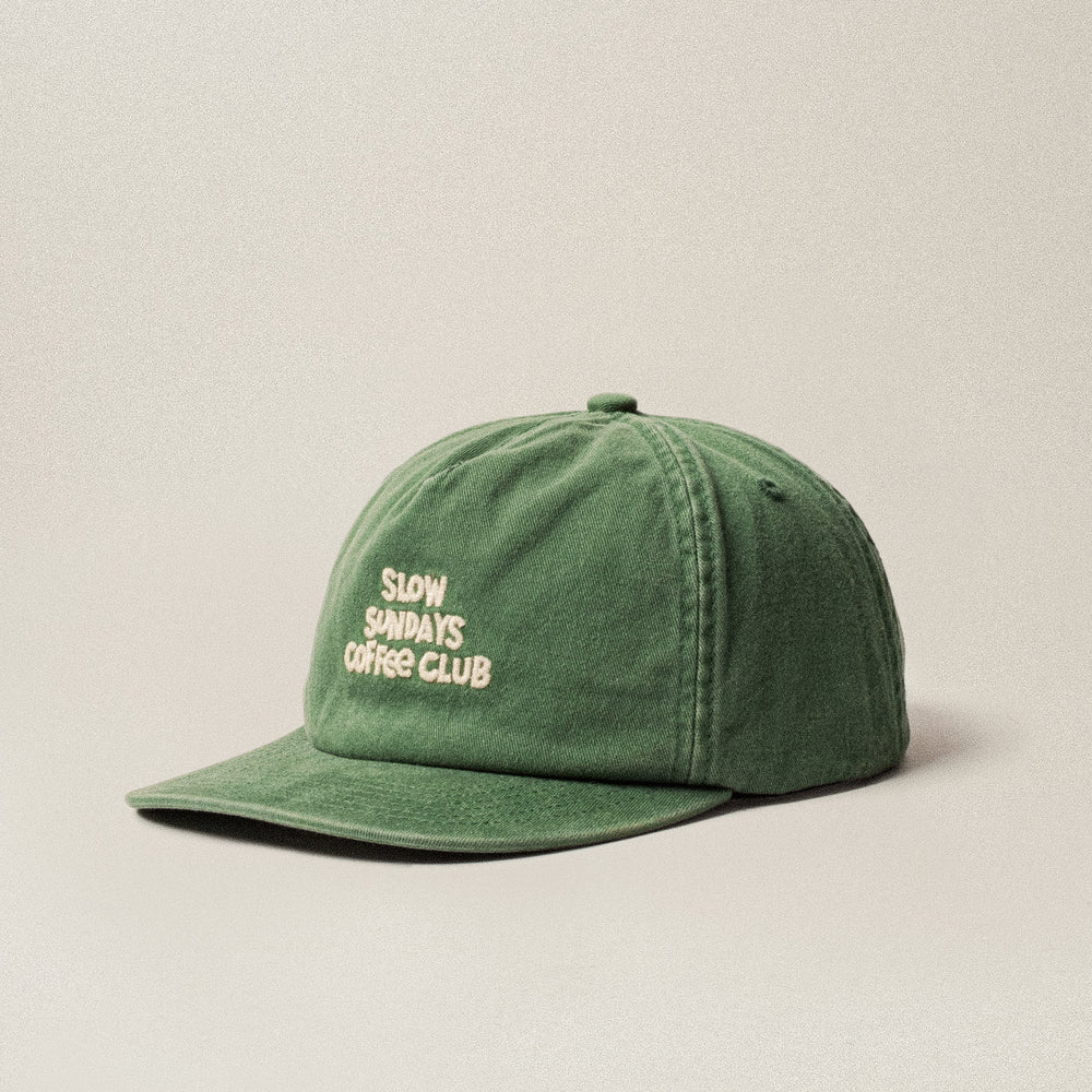 Slow Sundays 5 Panel Cap- Green | Hats & Beanies ‐ P&Co - A