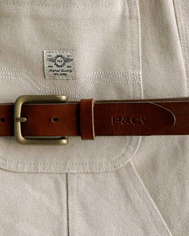 Type 01. Leather Belt - Rust Brown
