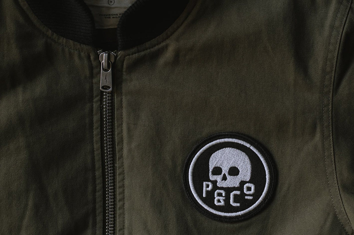 Sherpa Lined Bomber Jacket Feature