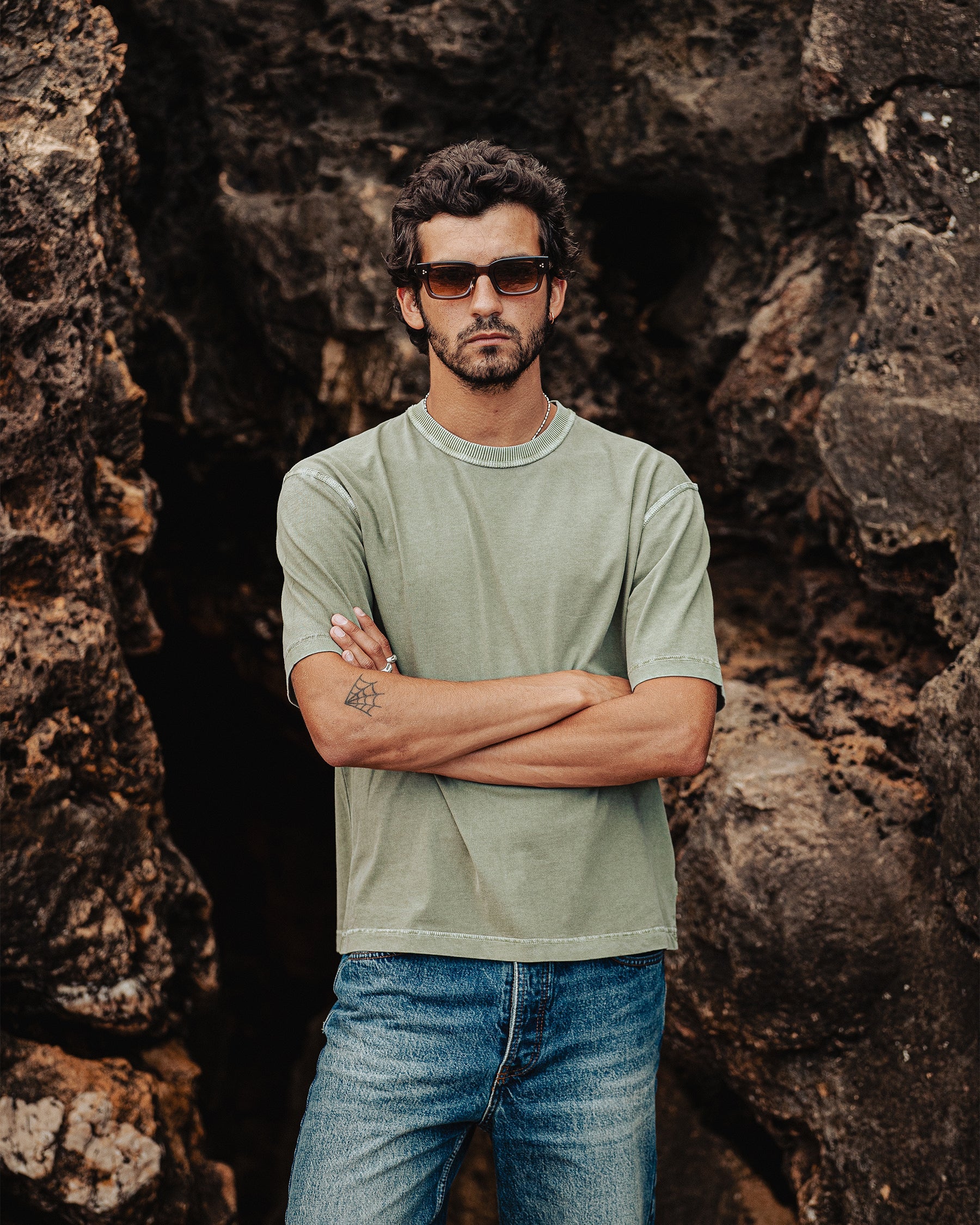 Essential Boxy T-Shirt - Faded Sage