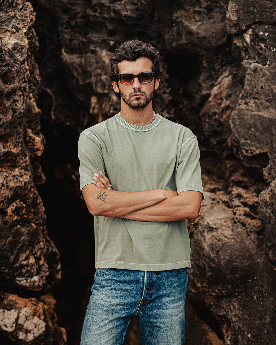 Essential Boxy T-Shirt - Faded Sage