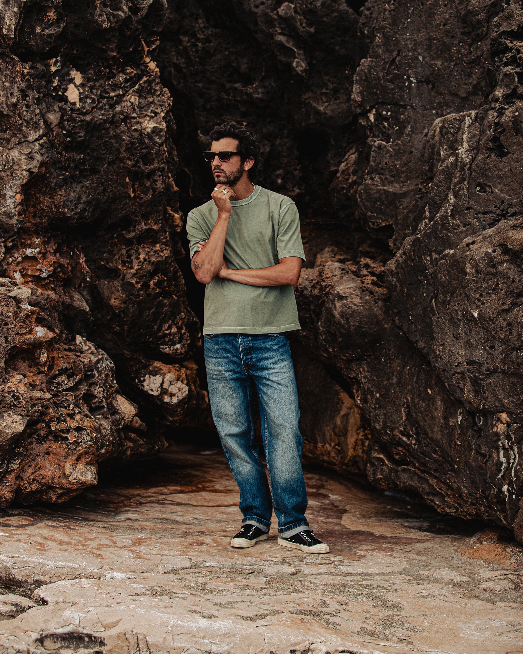 Essential Boxy T-Shirt - Faded Sage