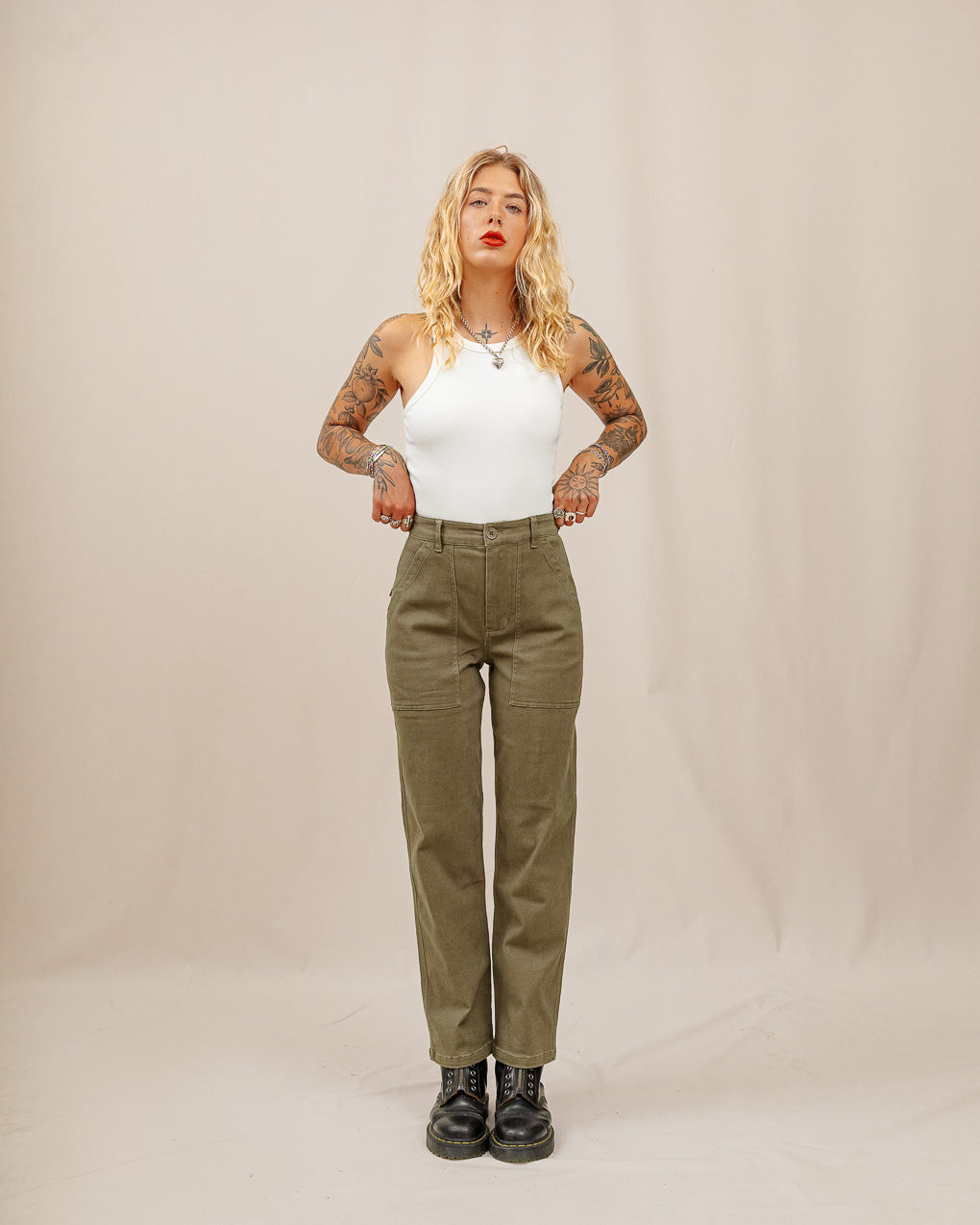 304 Service Fatigue Pants - Olive