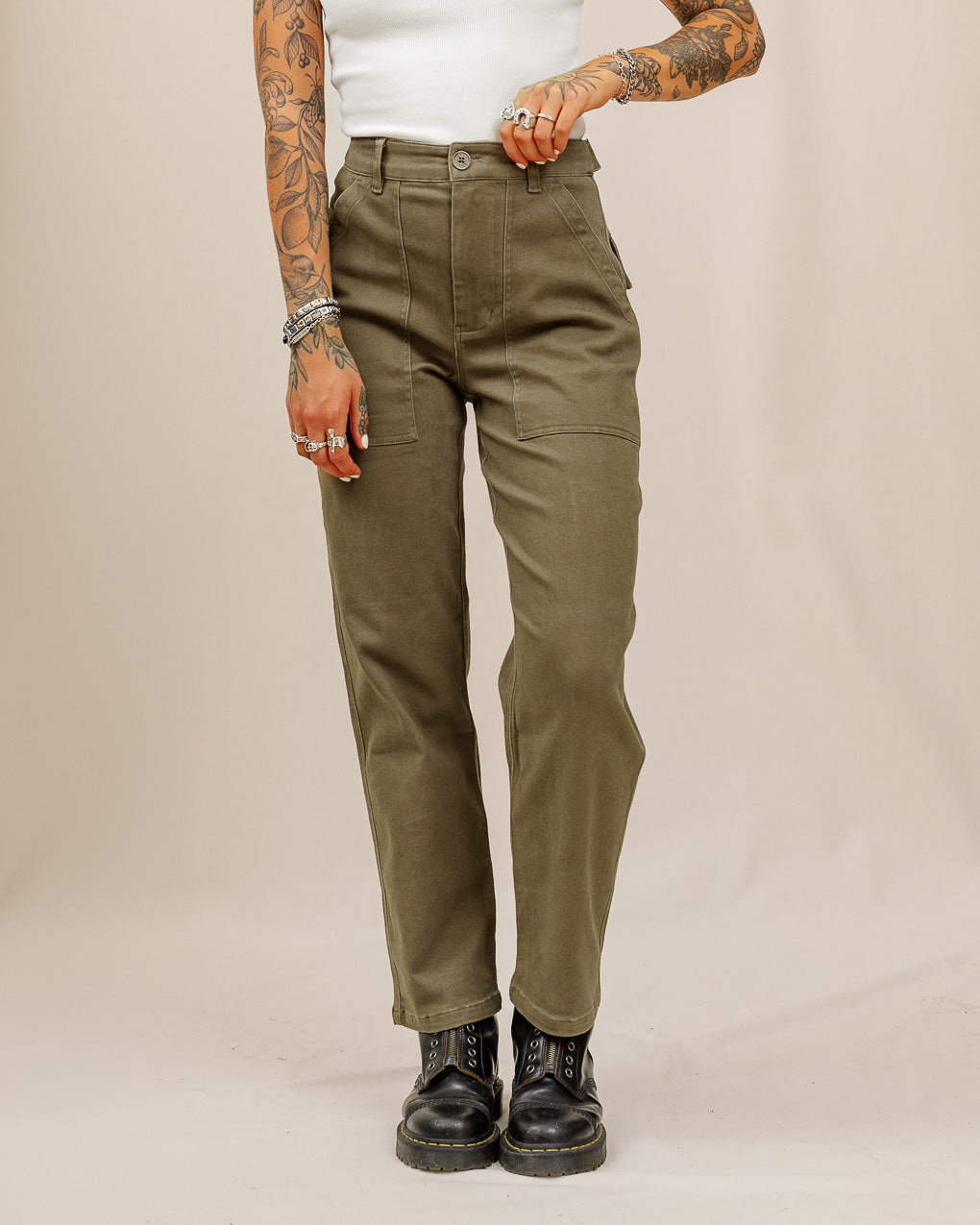 304 Service Fatigue Pants - Olive