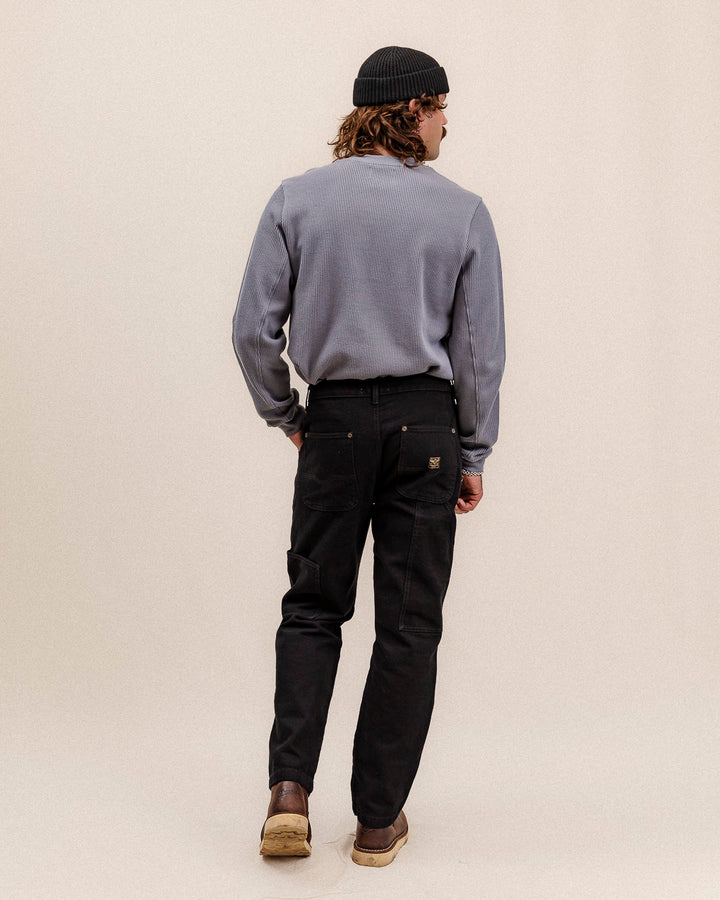 Crafted Ribbed Longsleeve - Slate