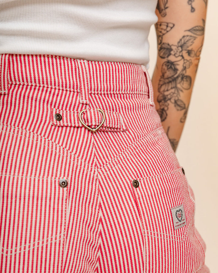 Railroad Carpenter Pant - Red Hickory Stripe