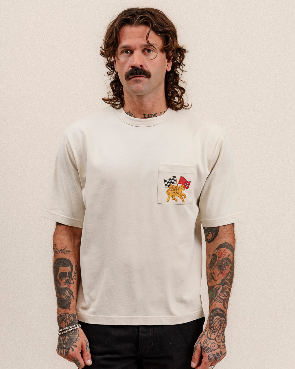 Parts & Service Boxy T-shirt - Bone