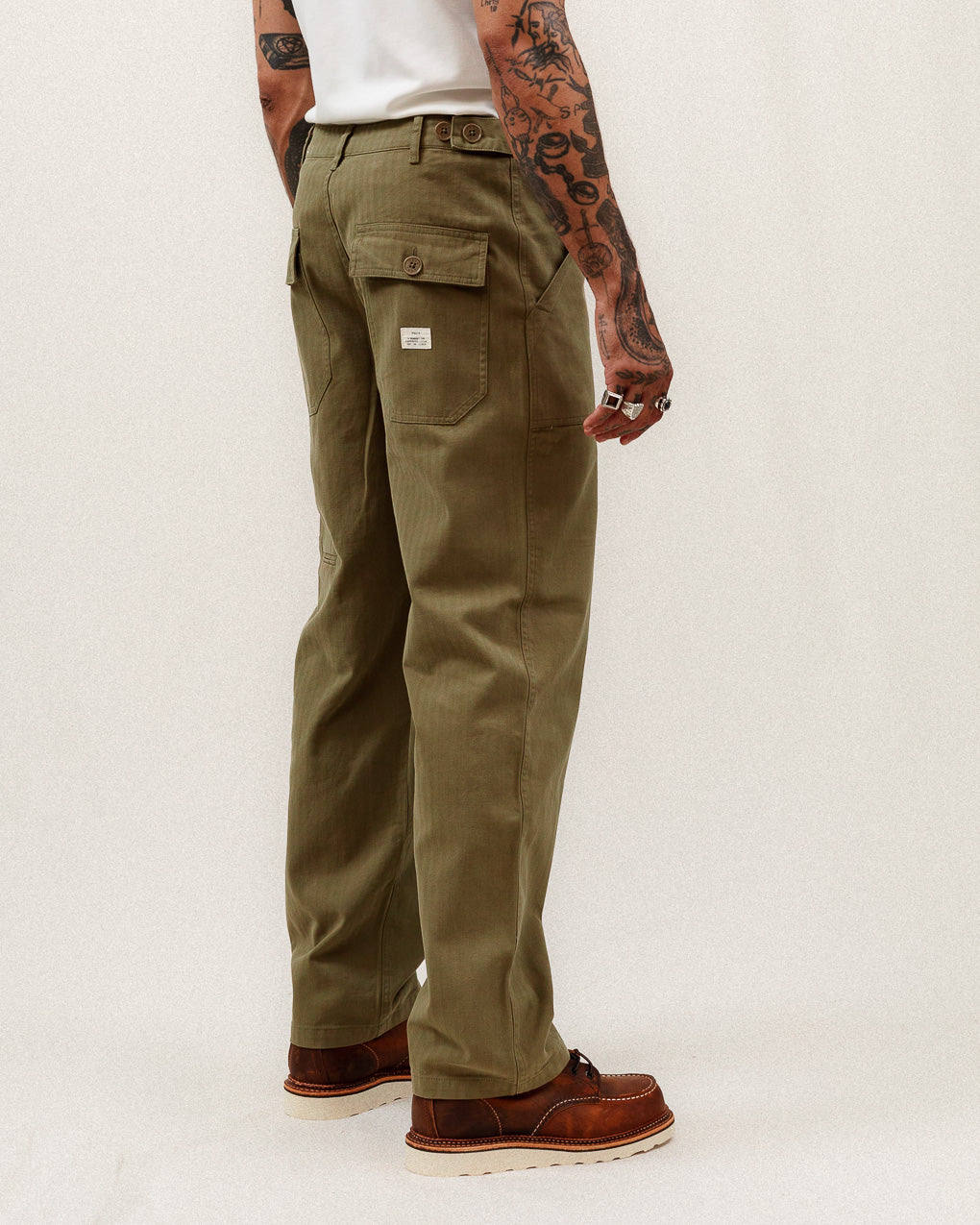 The Service Fatigue Olive Pants | Men's Trousers & Jeans – P&Co USA