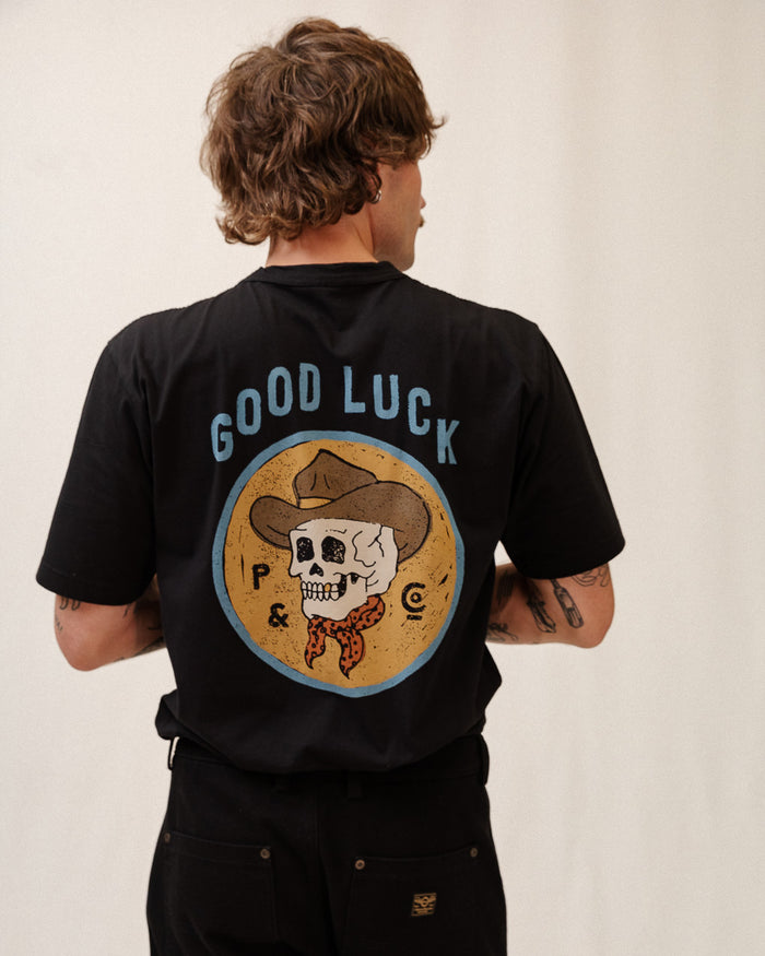 Good Luck T-Shirt - Washed Black