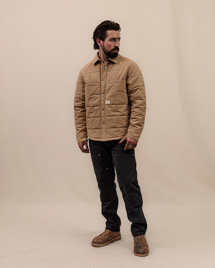 Bronson Quilted Overshirt - Sand