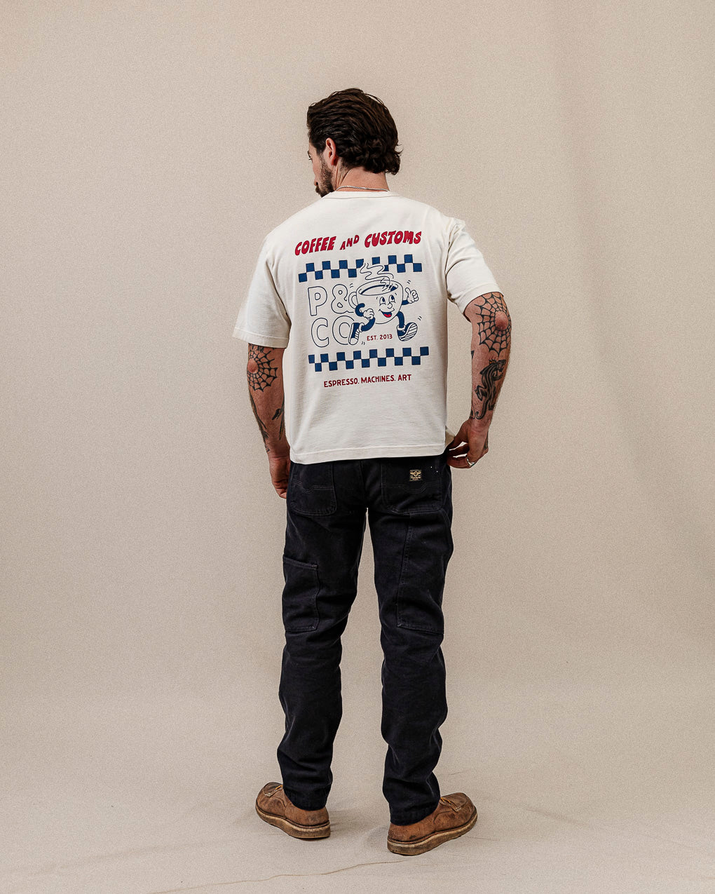 Coffee & Customs Boxy T-Shirt - Bone