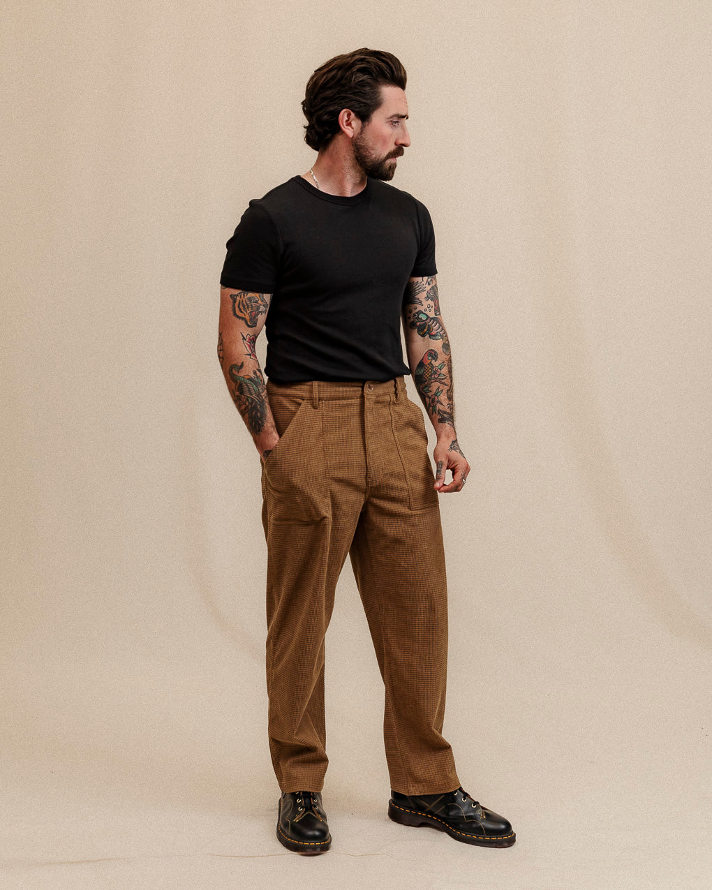 304 Waffle Cord Service Fatigue Pants - Biscuit