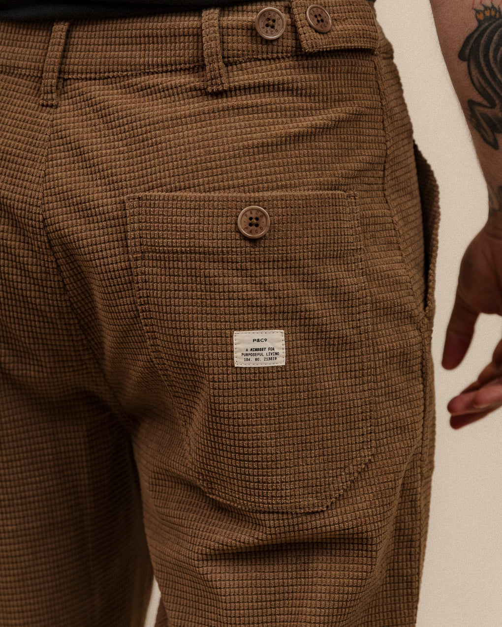 304 Waffle Cord Service Fatigue Pants - Biscuit