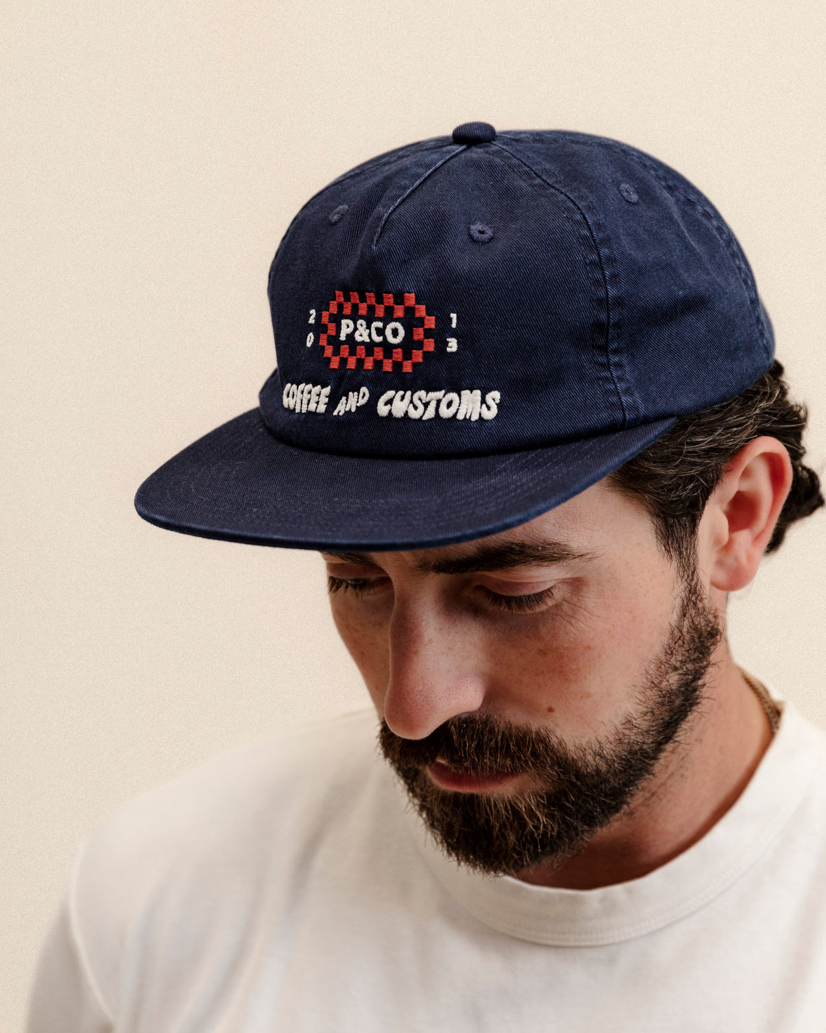 Coffee & Customs 5 Panel - Navy