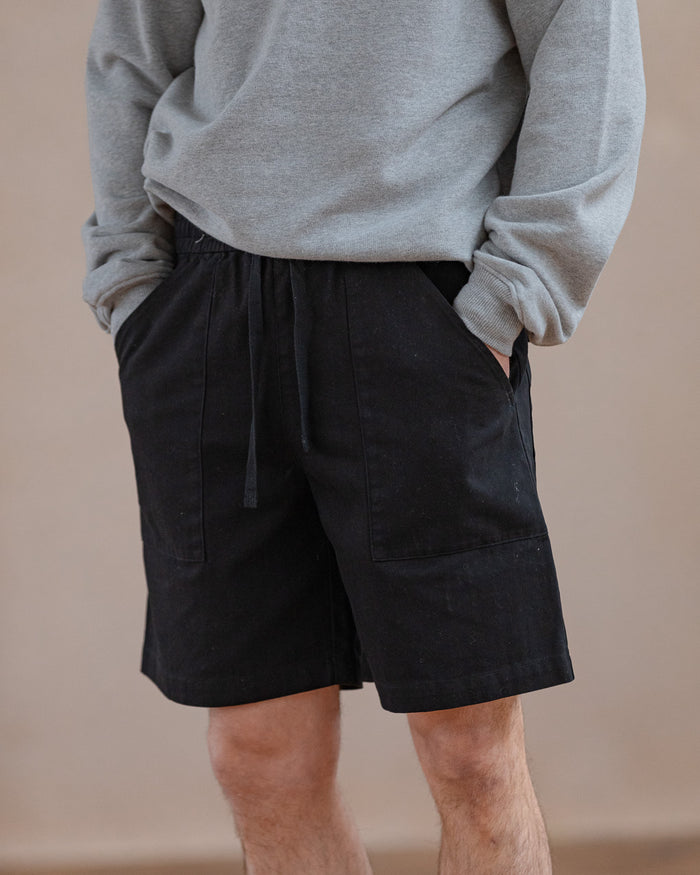 304 Service Fatigue Shorts - Washed Black