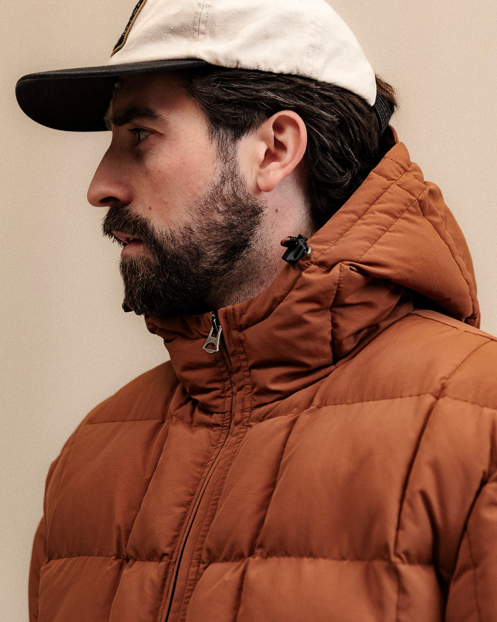 Powell Quilted Puffer Jacket - Rust