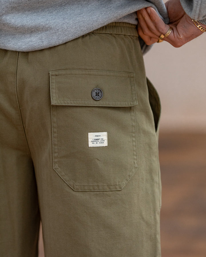 304 Service Fatigue Shorts - Olive