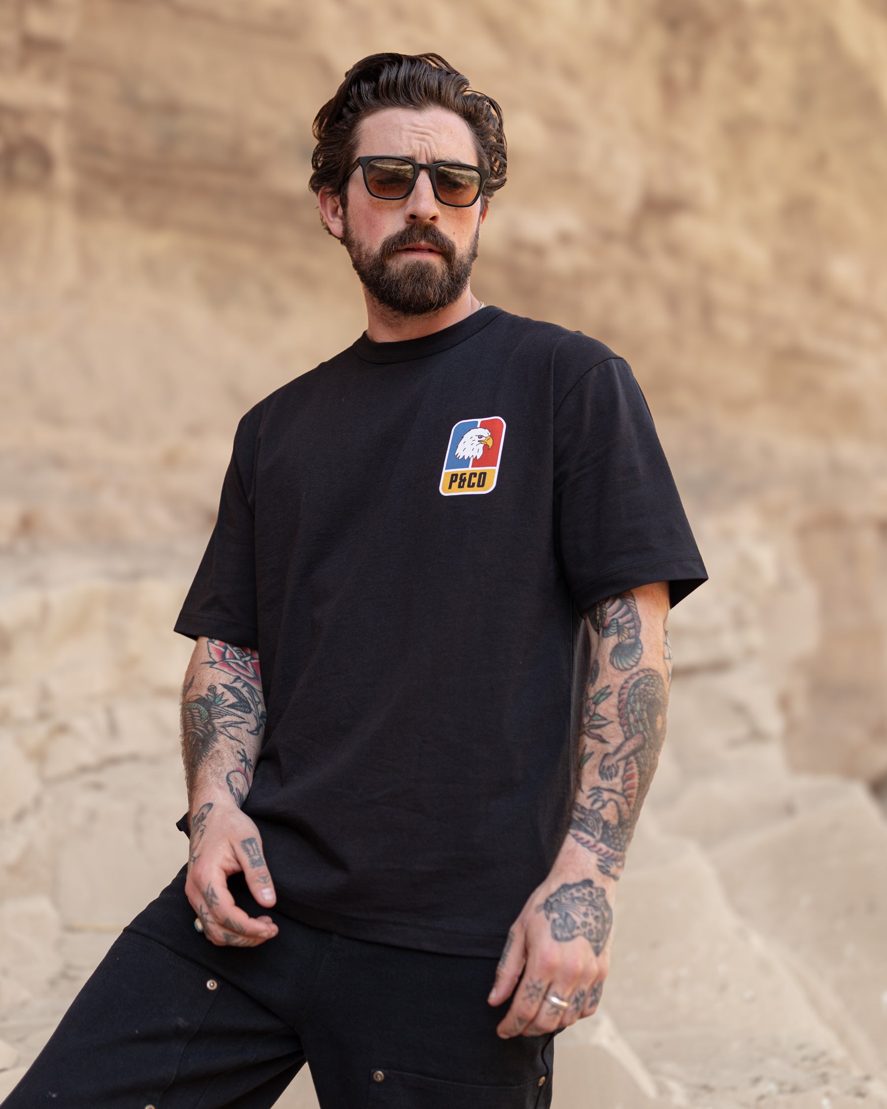 Powered T-Shirt - Washed Black