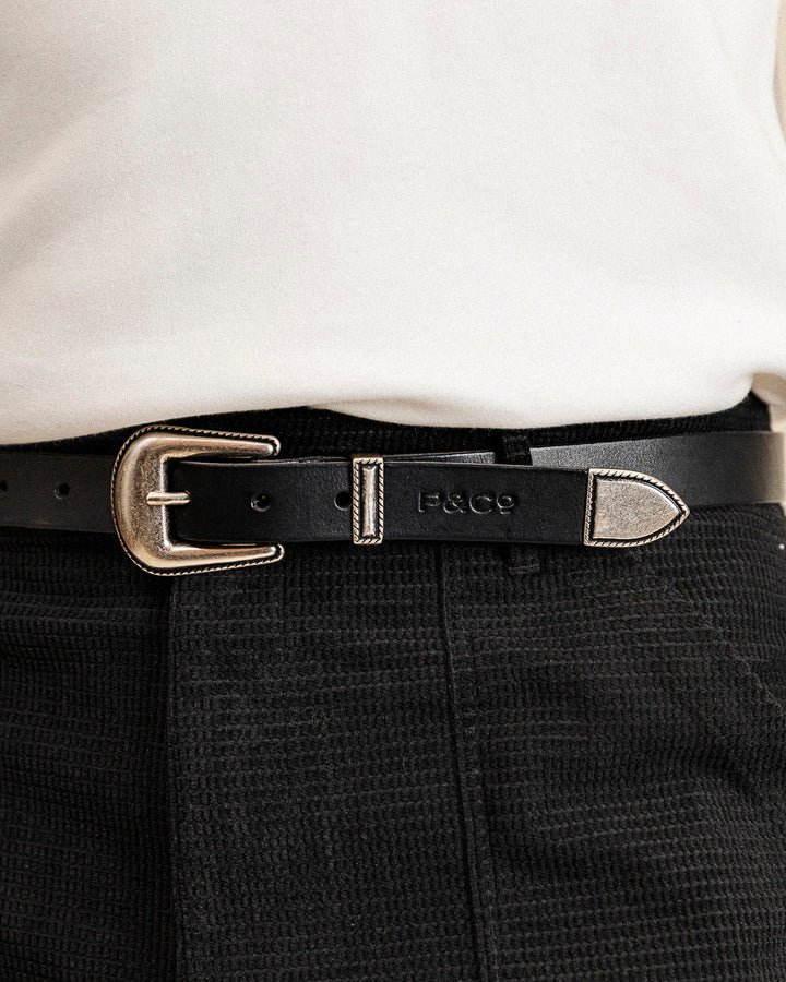 Boone Western Belt - Black