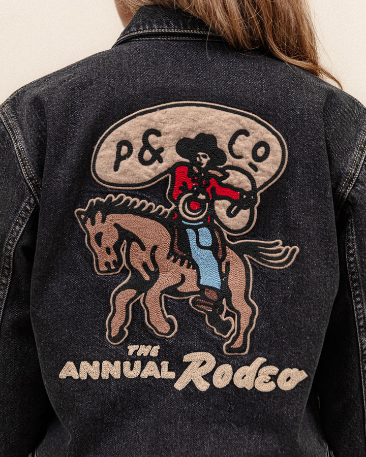 Rodeo Carpenter Jacket - Washed Black