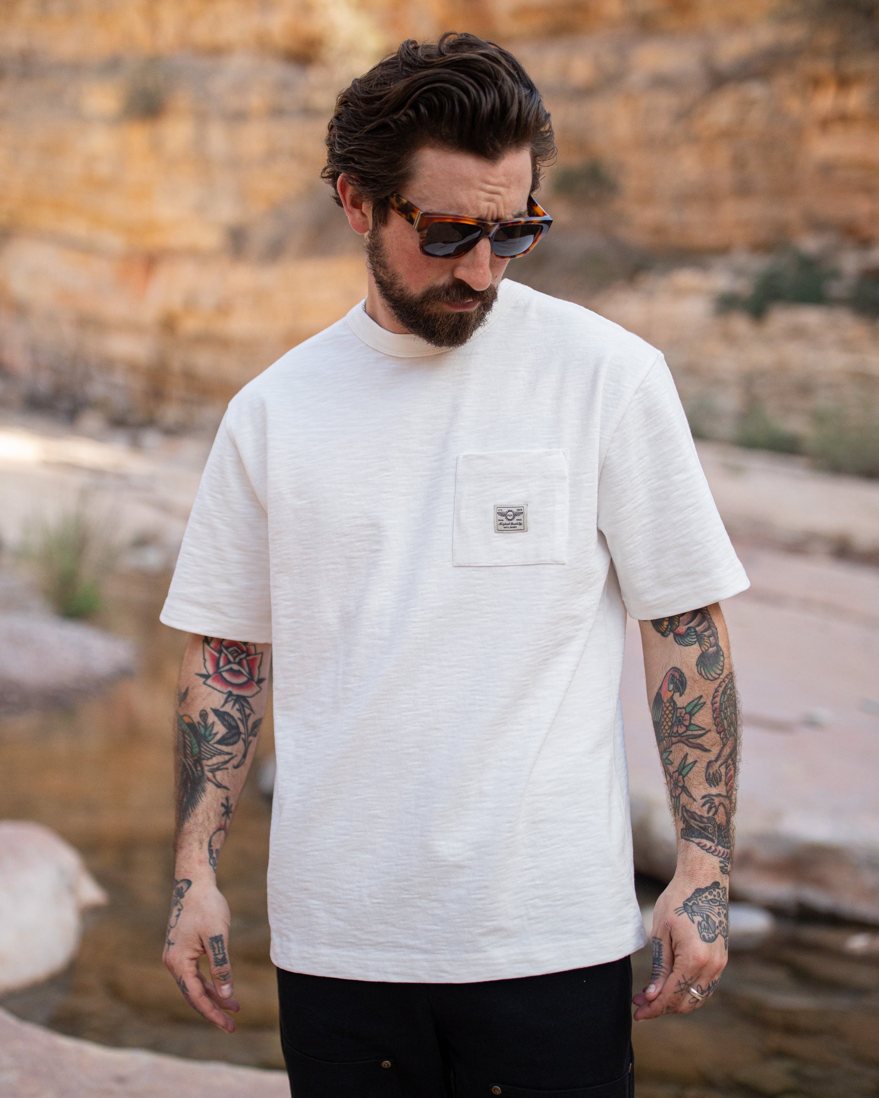 Workwear Slub Pocket T-shirt - Off White