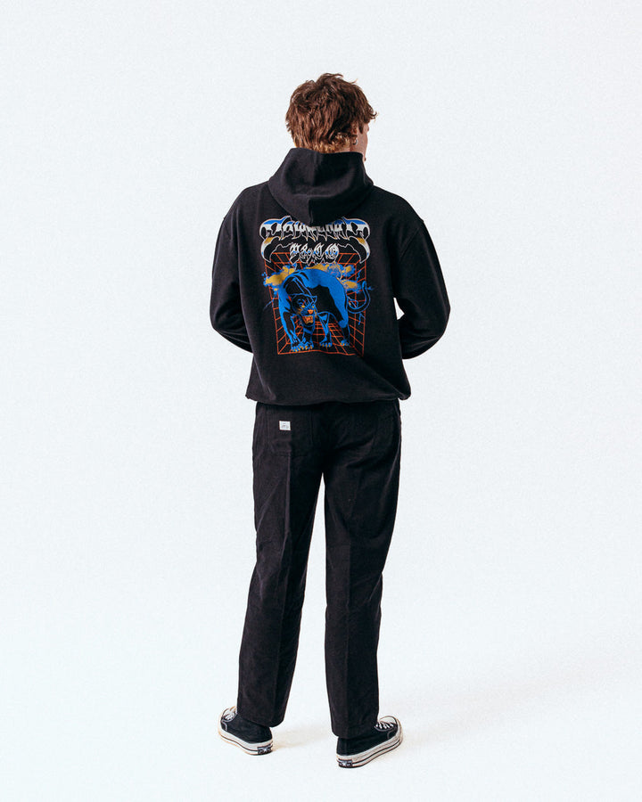 Panther Portal Download Hoodie - Washed Black