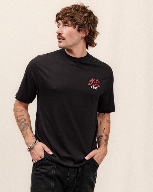 Not A Chance T-Shirt - Washed Black