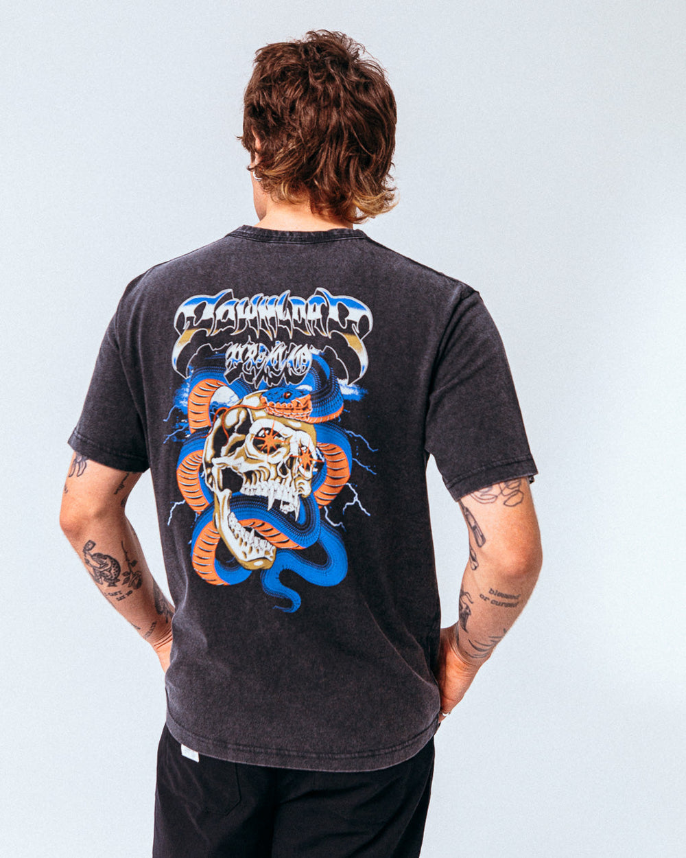 Snake Tour Download T-Shirt - Acid Wash