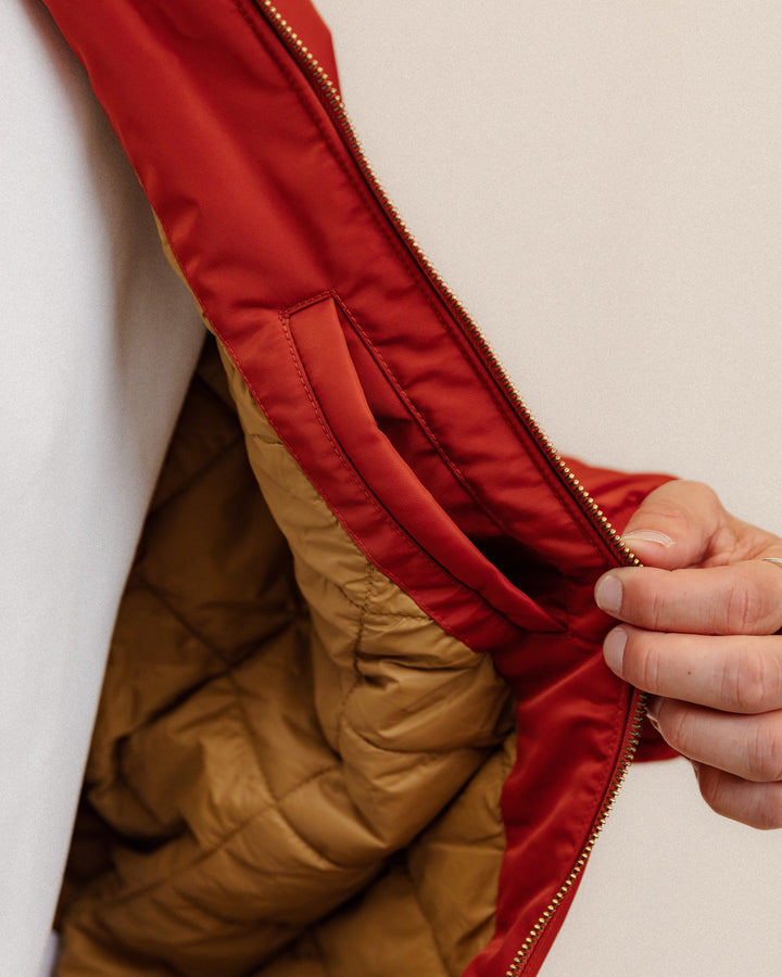 Bronco Bomber Jacket - Red