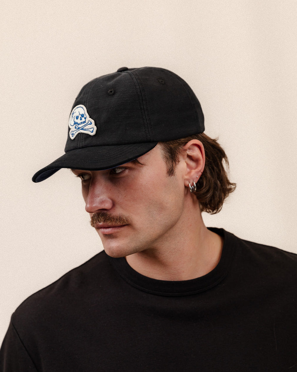 Godspeed Skull 6 Panel Cap - Washed Black