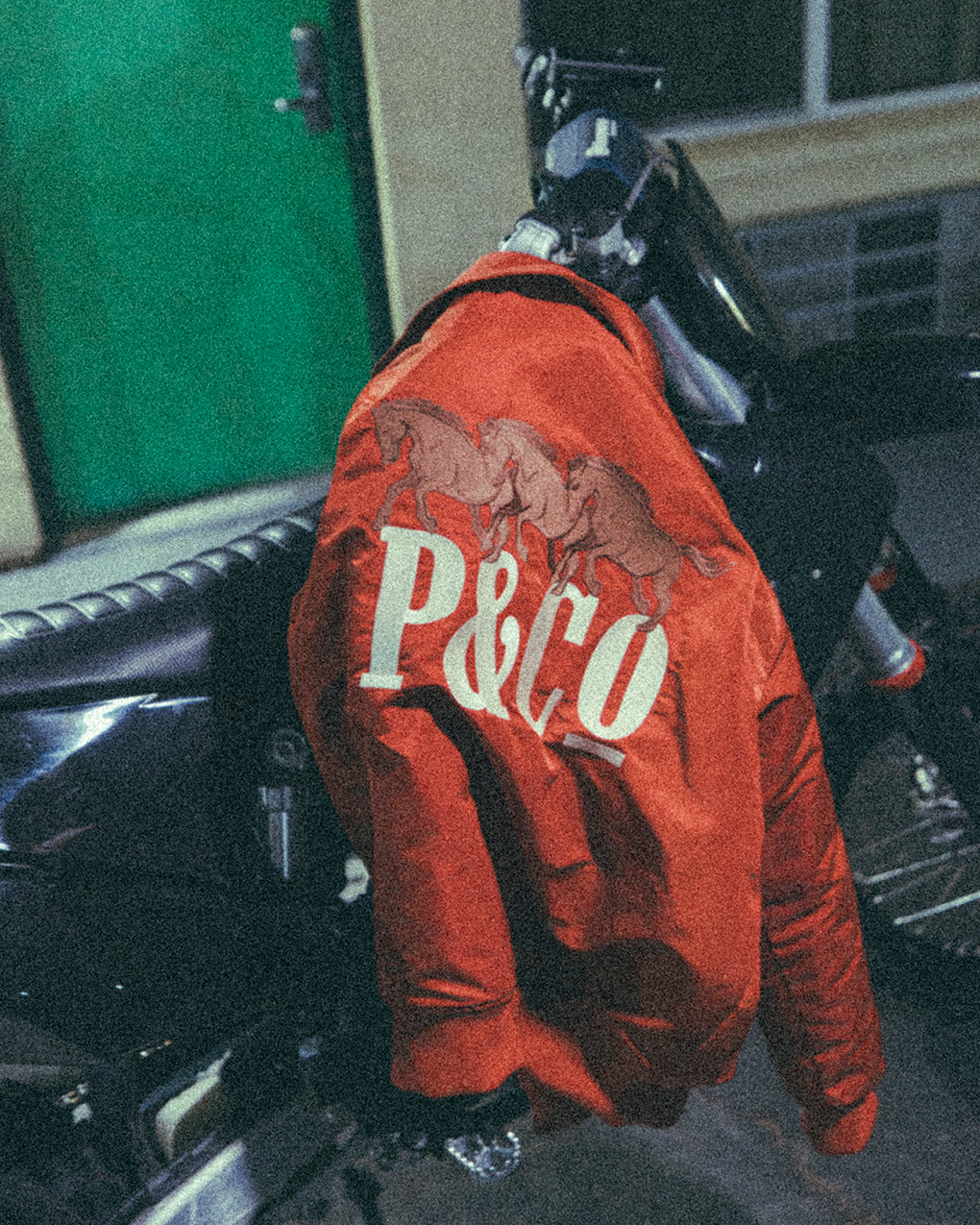 Bronco Bomber Jacket - Red