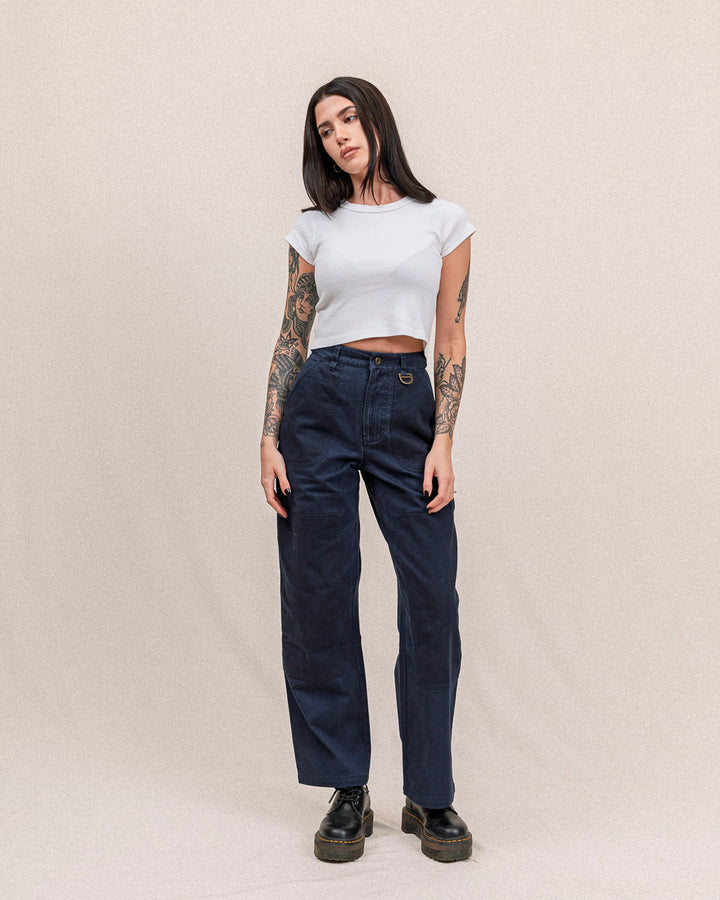 Surplus High Waisted Pants - Navy