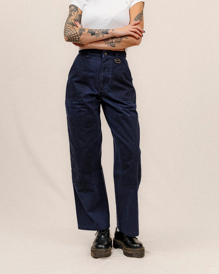 Surplus High Waisted Pants - Navy