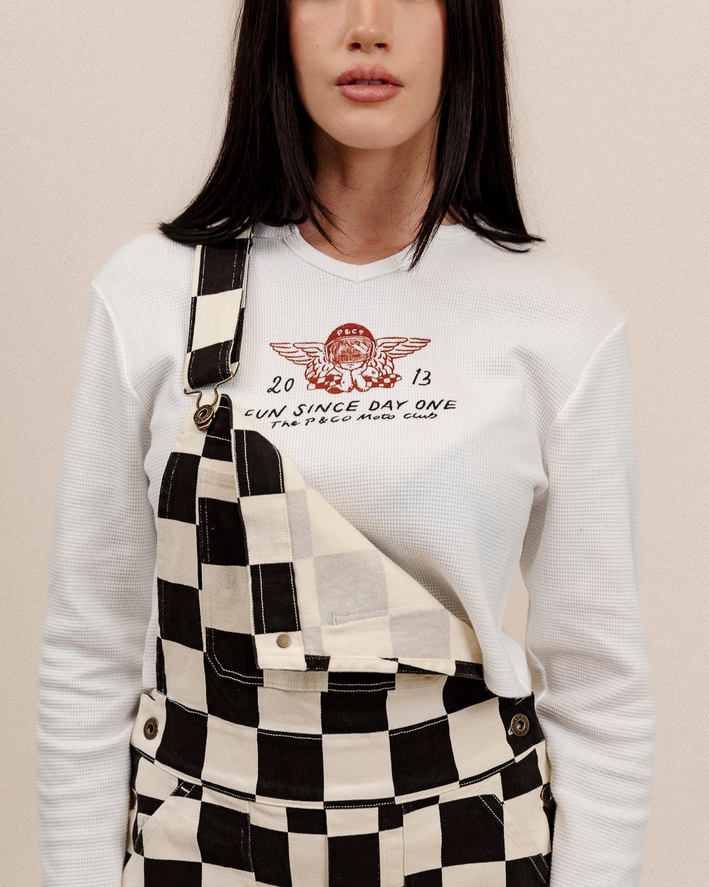 304 Service Overalls - Black Checkerboard