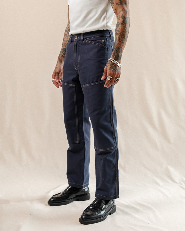 Garage Double Knee Pants - Navy