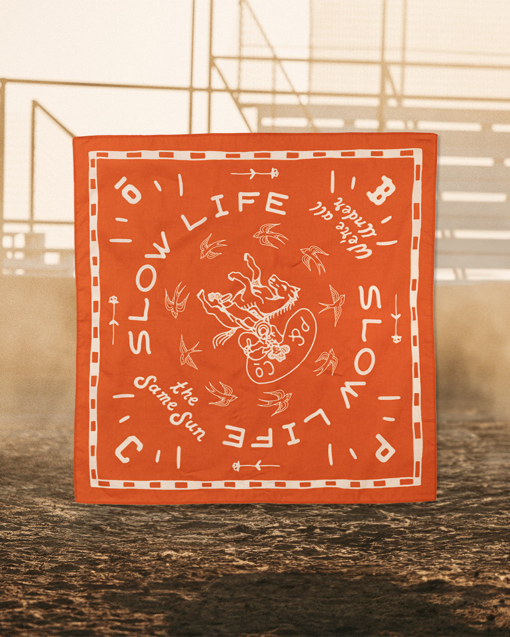 Slow Life Bandana - Rust