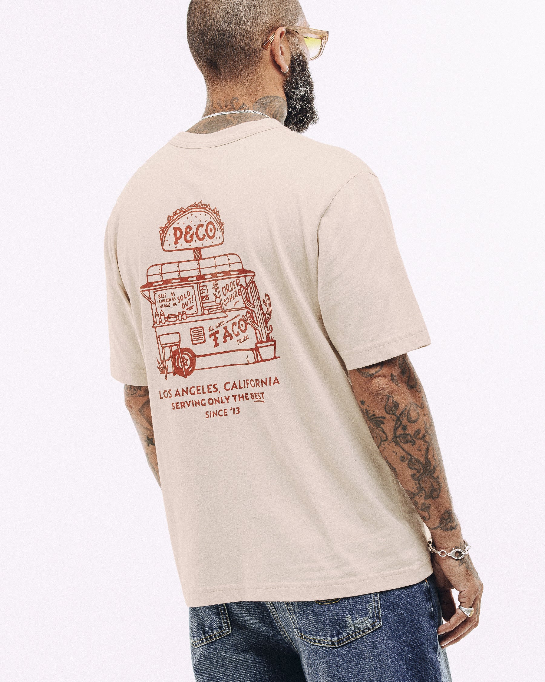 Taco Truck T-Shirt - Bone