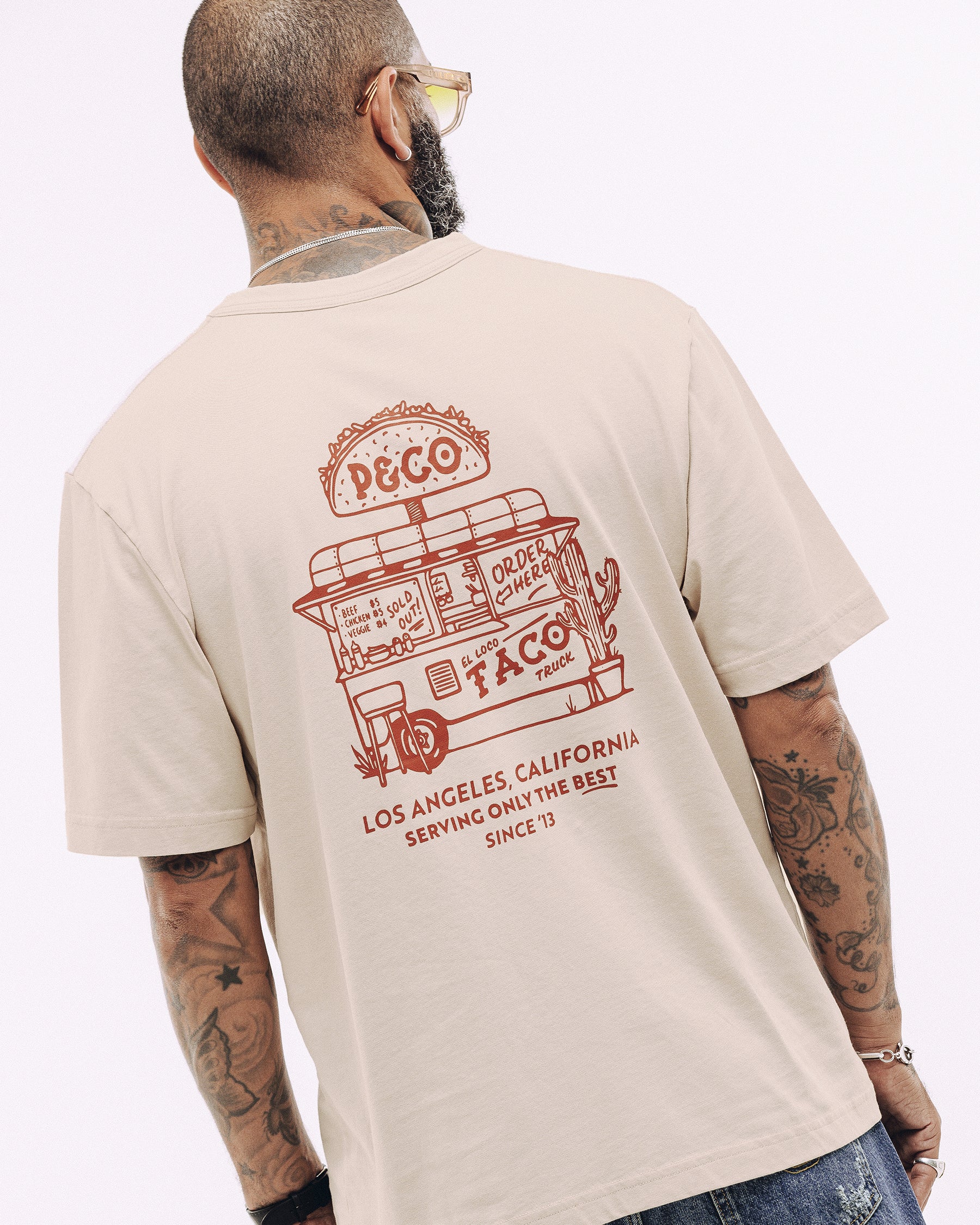 Taco Truck T-Shirt - Bone