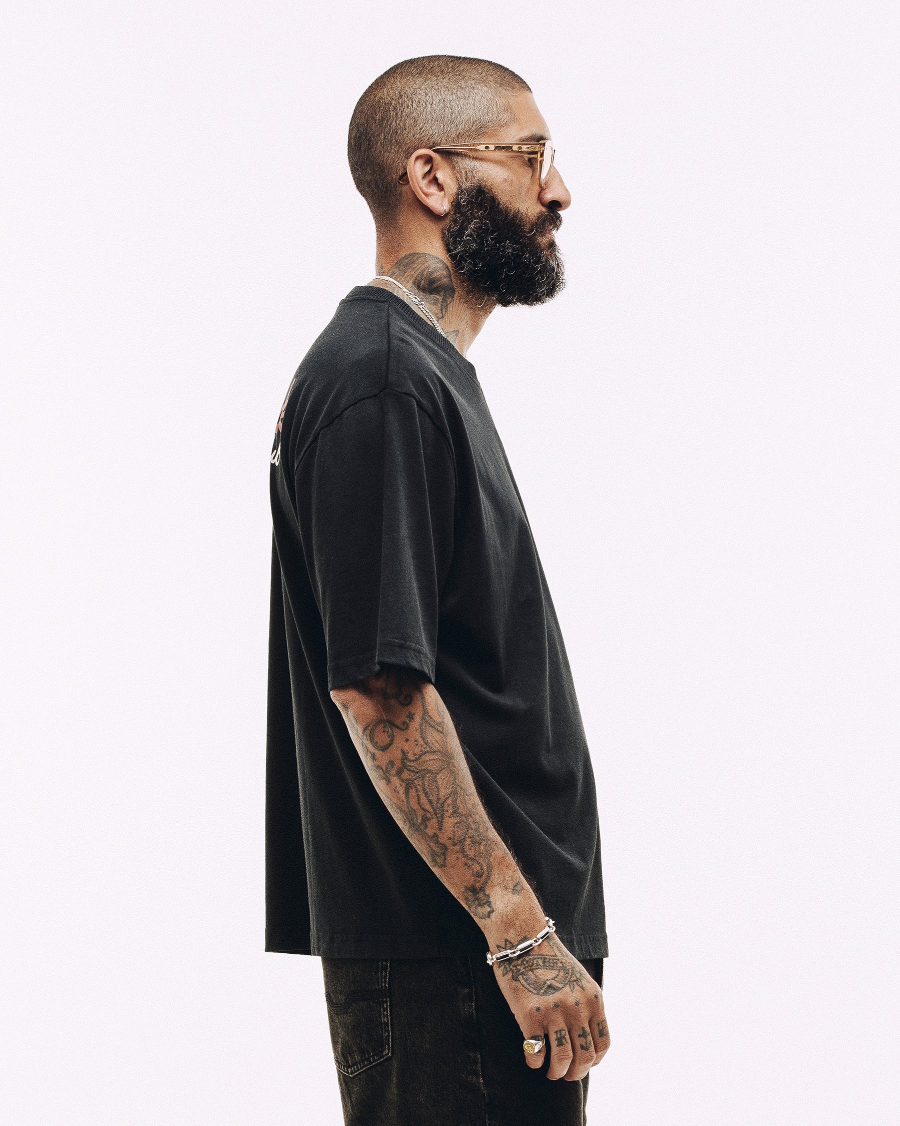 Hard Luck Club Boxy T-Shirt - Washed Black