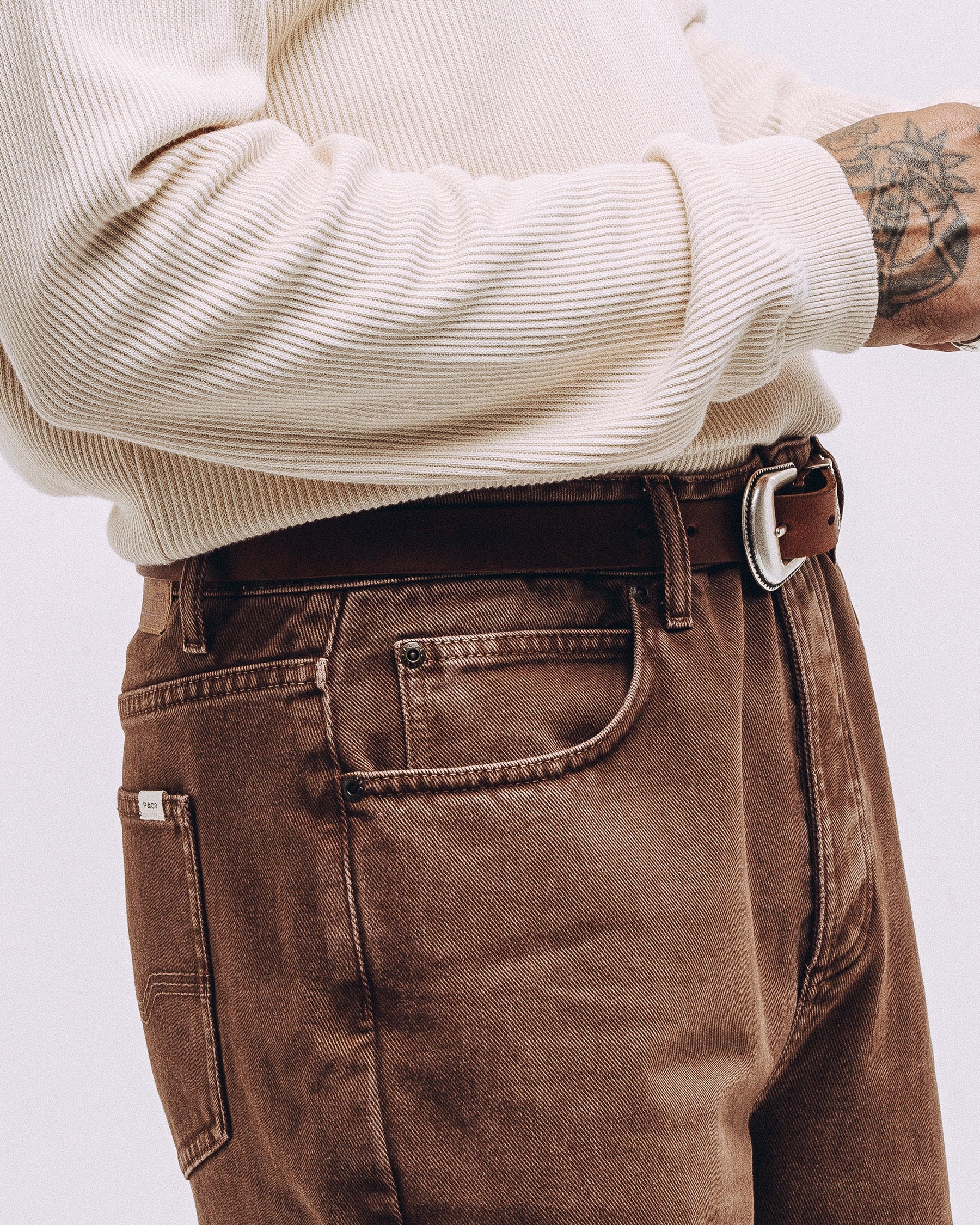Barstow Denim Jean - Washed Brown
