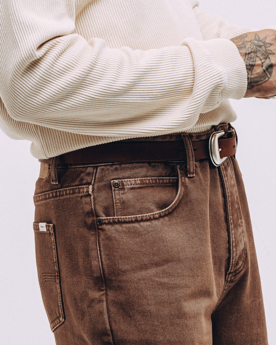 Barstow Denim Jean - Washed Brown