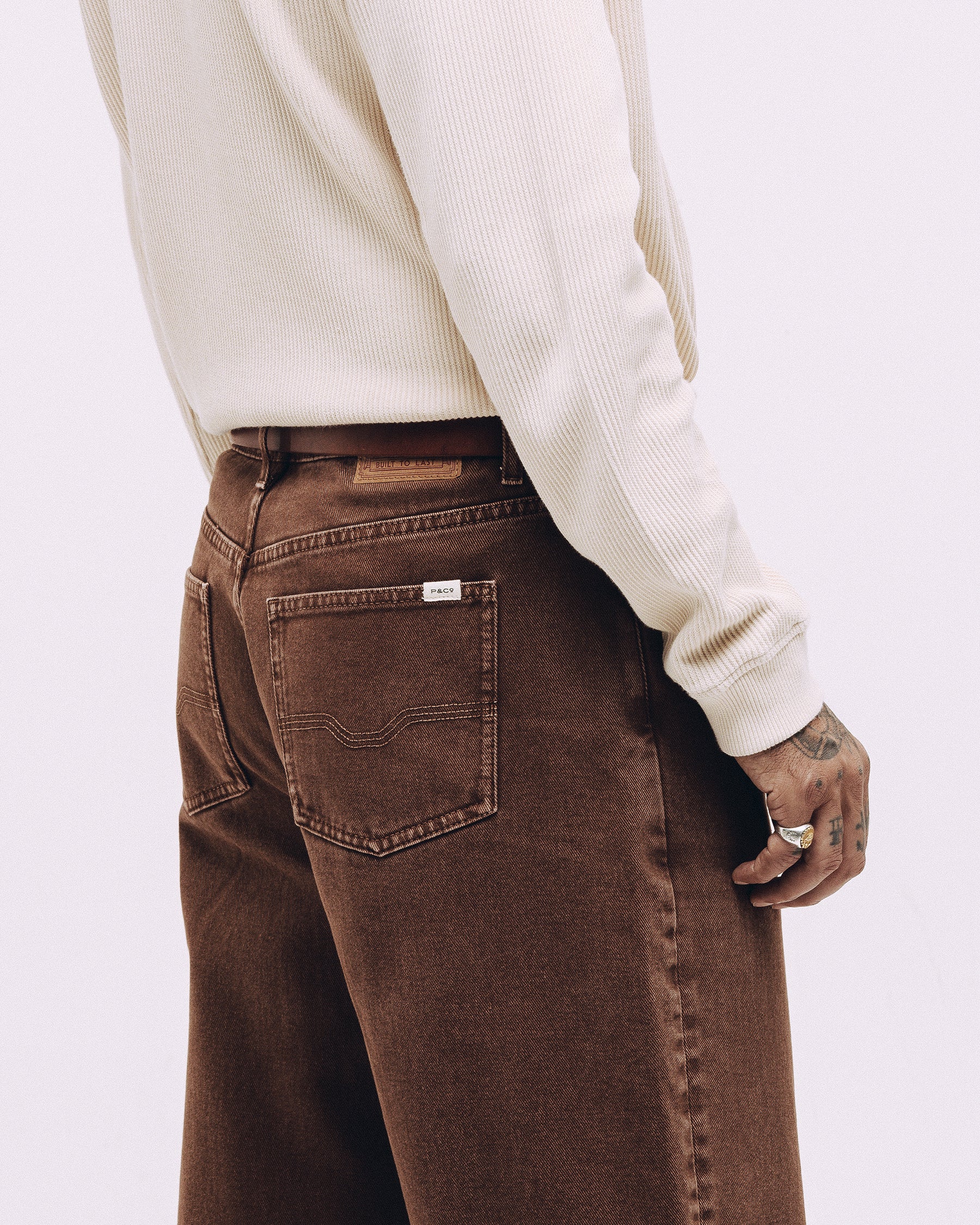 Barstow Denim Jean - Washed Brown