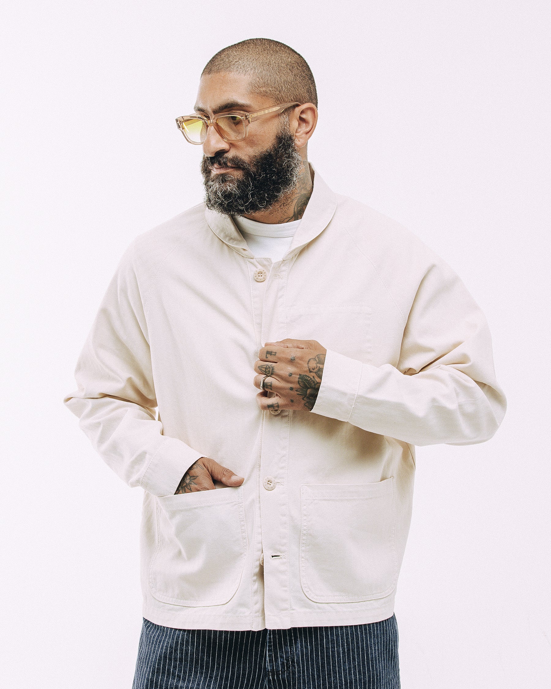 Vyse Chore Jacket - Ecru