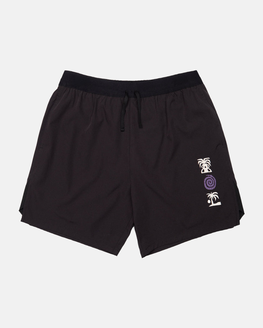 Tropics 2-in-1 Trail Short - Black & Slate