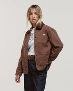 Amélie Canvas Barn Jacket - Washed Brown