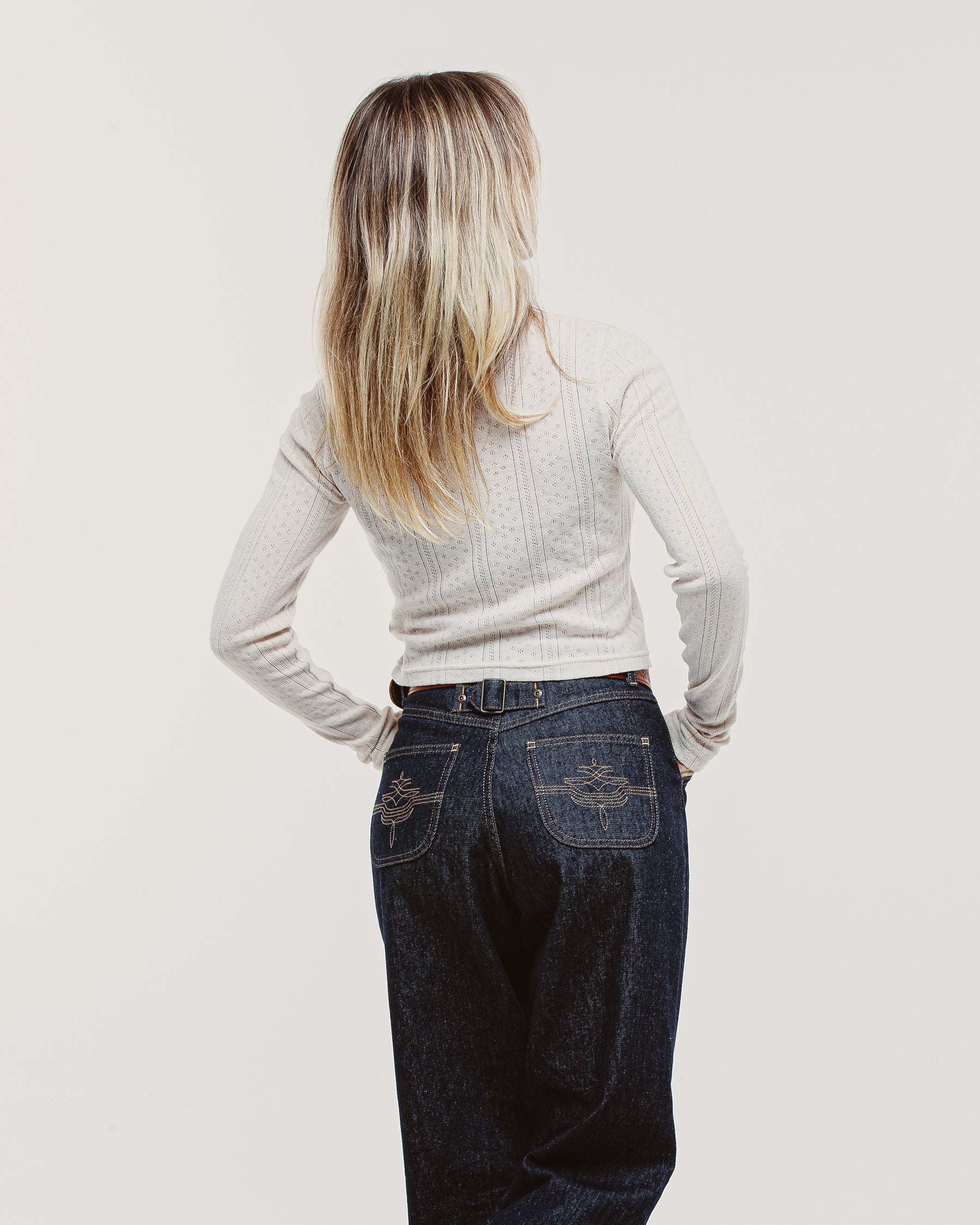 Ali Mesa Embroidered Longsleeve - Ecru