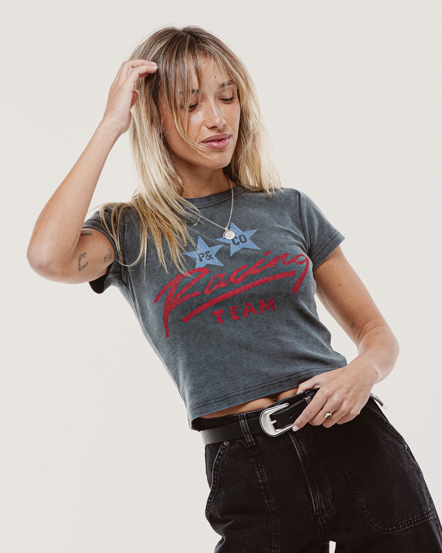 Racing Team Baby T-Shirt - Acid Wash