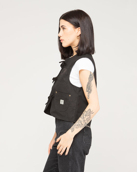 Scorpio Nomad Waxed Vest - Black