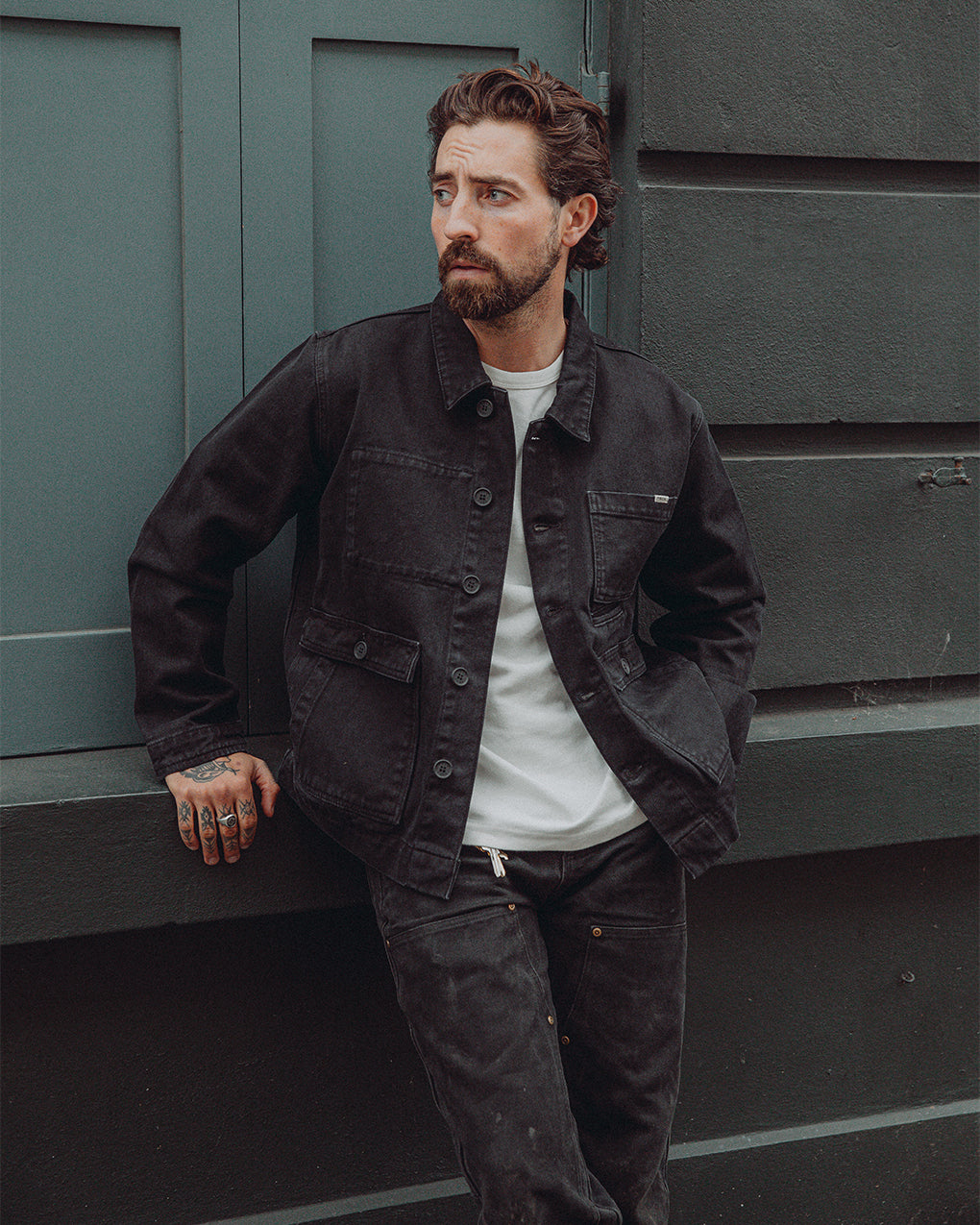 Colmore Chore Jacket - Washed Black